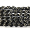 Russia Shungite Twisted Shape Beads 10X15mm