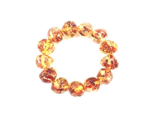 Synthetic Amber Red Bracelet 18X22Mm