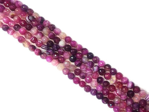 Rose Sardonyx Faceted Rounds 6Mm
