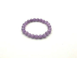 Color Crack Crystal Purple Bracelet 8Mm