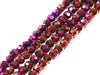 Thunder Polish Glass Crystal Purple Faceted Rounds 4Mm