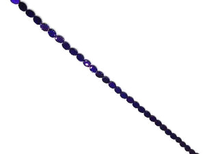Hematite Purple Flat Oval 6X8Mm