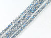 Thunder Polish Glass Crystal White Blue Faceted Rounds 4Mm