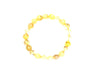 Rutilated Quarta Gold Bracelet 8Mm