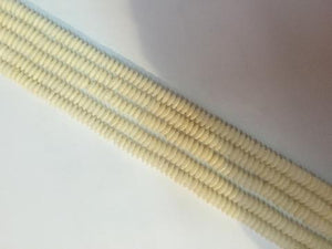 Bamboo Coral White Roundelle 2X4Mm