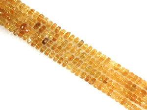 Citrine Faceted Roundel 6X12Mm
