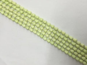 Lime Stone Faceted Teardrop 7X9Mm