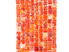 Fire Agate Faceted Square 12Mm