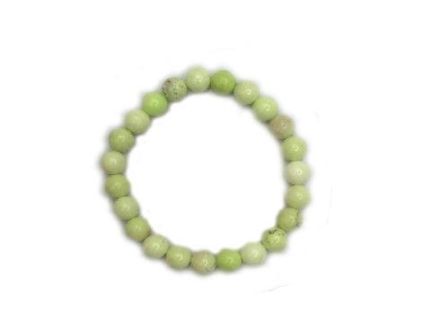 Amazon.com: Jewelry Energy 8mm Stretchable Green Chrysoprase Bracelet  Round, Smooth 7
