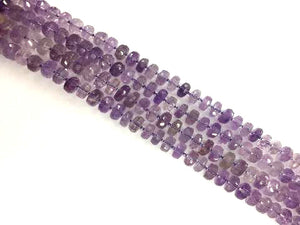 Amethyst Faceted Roundel 6X12Mm