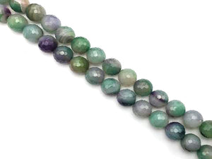 Color Sardonyx Purple Green Faceted Rounds 18Mm