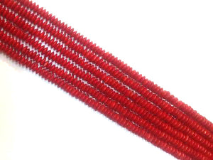 Bamboo Coral Red Roundelle 3X5Mm