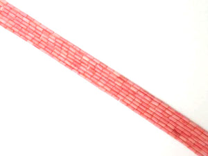 Bamboo Coral Pink Tube 4X8Mm