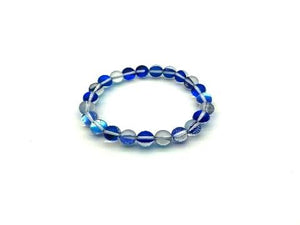 Candy Color Glass Blue Bracelet 8Mm