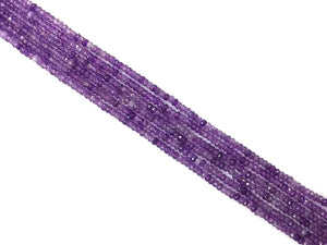 Color Jade Purple Faceted Roundel 2X4Mm