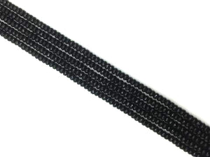 Black Onyx Faceted Tube 8X12Mm