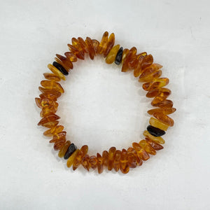Baltic Amber Chips Bracelet 5X13mm 15.5 in strand