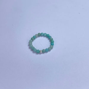 Amazonite Round Beads Ring 3mm
