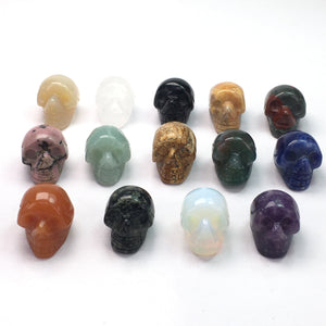 Assorted Natural Stone Skull Ornaments 25mm