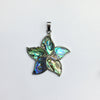 Abalone Mosaic Bauhinia Shape Pendant 35X40mm