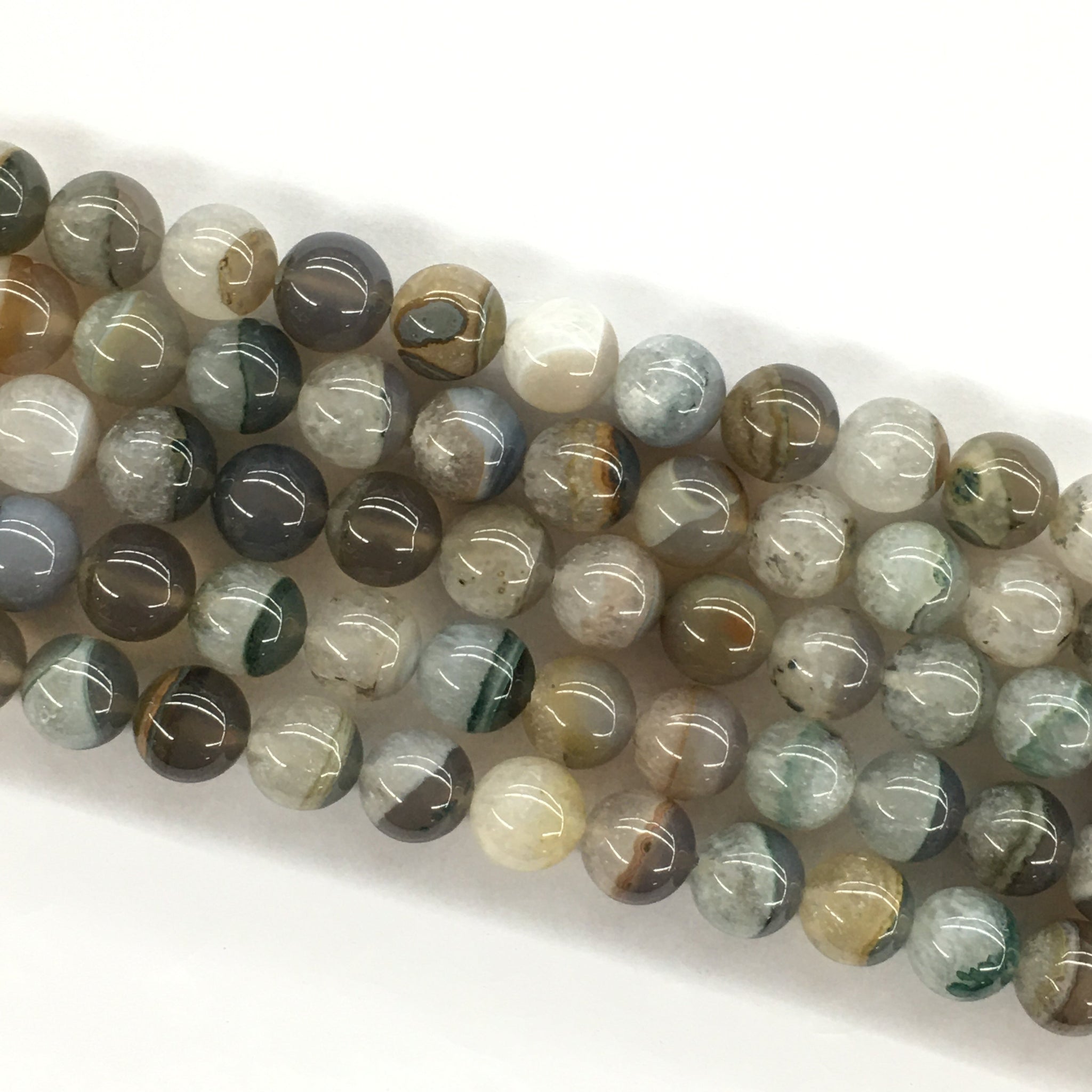 Cheap Natural Stone Beads Agates Jades Howlite Crystal Round Pony