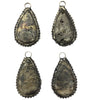Coated Druzy Pear Shape Pendant 40x60mm