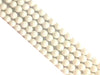 Matte Color Jade White Round Beads 6Mm