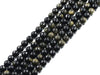 Golden Obsidian Faceted Rounds 8Mm