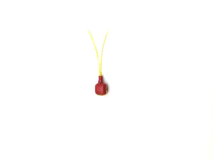 Synthetic Bamboo Red 1 Set Of Guru Beads 12X12Mm