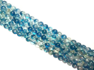 Color Crystal Quartz Blue Round Beads 6Mm
