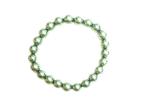 Heat Coloring Shell Pearl Springgreen Bracelet 8Mm