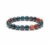 Bloodstone 8mm Faceted Beads Bracelet