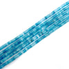 White Blue Stone Heishi 2x4mm