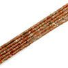 Sesame Red Stone Heishi 2x4mm