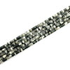 Black and White Zebra Jasper Heishi 2x4mm