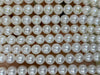 Round White Fresh Water Pearl A Grade with 1.4mm Big Hole 8mm
