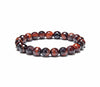 Red Tiger eye 8mm Faceted Beads Bracelet