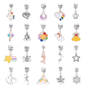 Hot Selling Colorful Crystal Beaded Jewelry DIY Kids Bracelet Set Unicorn Cute Ornament Gift