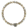 Natural Mop Round Beads 6mm Stretch Bracelet