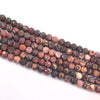 Matte Leopard Skin Jasper Round Beads 8Mm