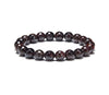 Garnet 8mm Faceted Beads Bracelet