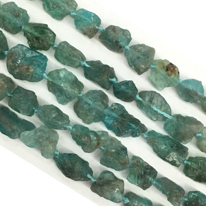 Special Finish Green Apatite Rough Nugget 8x12mm
