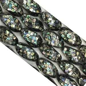 Abalone Seamless Twisted Shape Beads 13X27mm