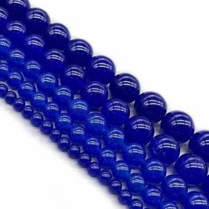 Dark Blue Jade round beads 2mm