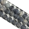 Matte Spider Web Jasper Round Beads 6mm