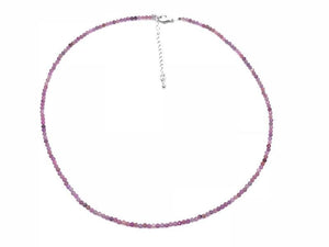 Ruby Super Precision Cut Rounds 2mm Necklace