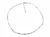 Black White Moonstone Super Precision Cut Rounds 2mm Necklace