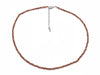 Orange Garnet Super Precision Cut Rounds 2mm Necklace