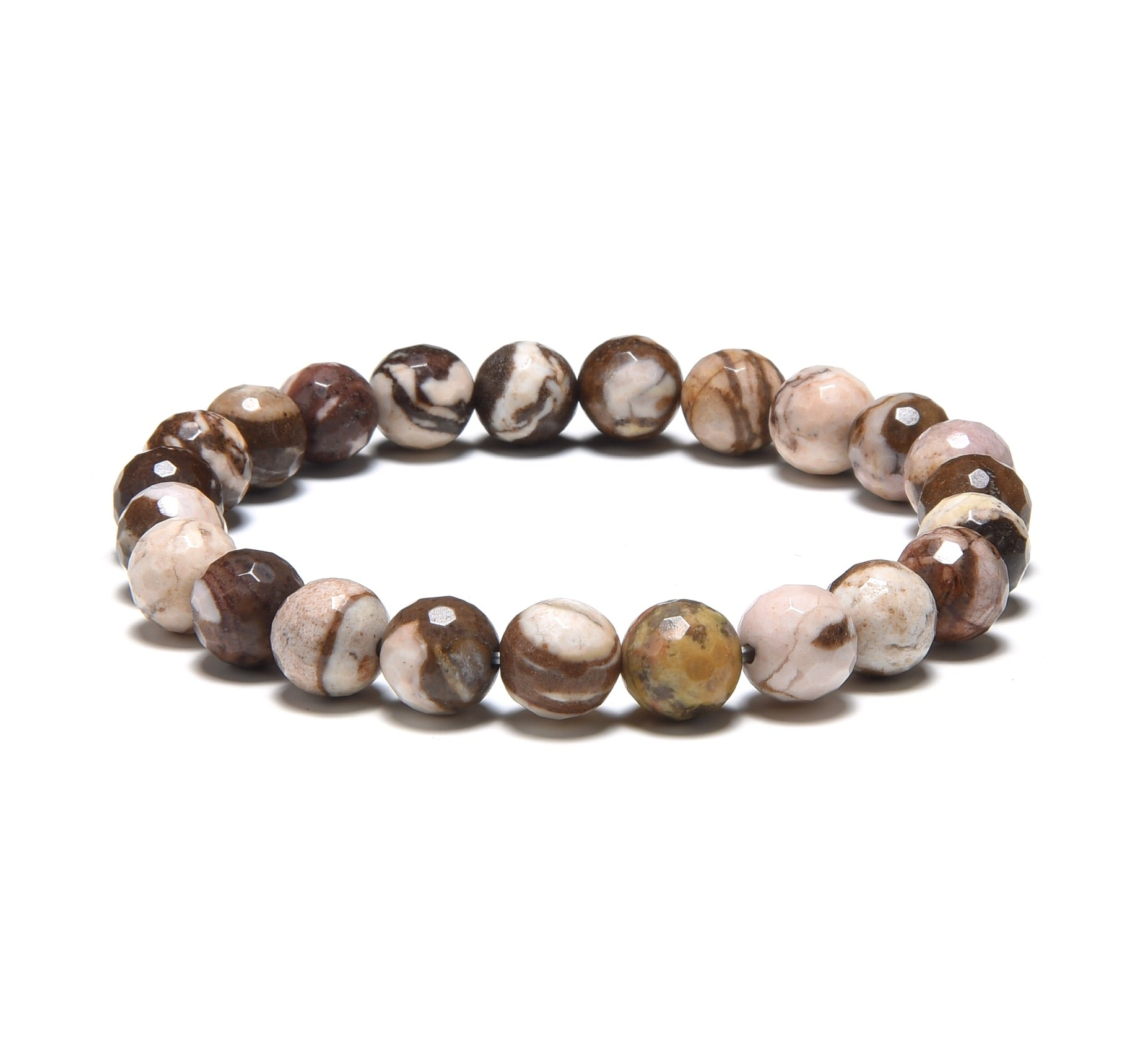 Libra Zodiac Bracelet: White Gold Letter Beads with Sunstone and tigers eye  stone beads