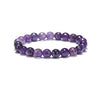 Amethyst 8mm Faceted Beads Bracelet